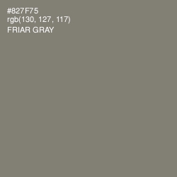 #827F75 - Friar Gray Color Image